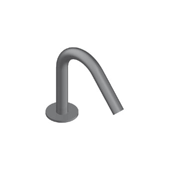 Zero Canna Da Appoggio 15 Cm Acciaio Inox Spazzolato