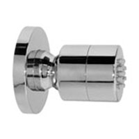 SOFFIONE PER GETTI LATERALI TONDO CON ROSONE CROMO