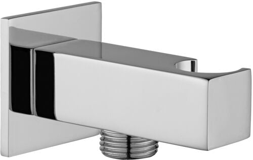 BASETTA QUADRATA X SUPPORTO CON PRESA ACQUA QUADRA (ZSUP032) BIANCO OPACO