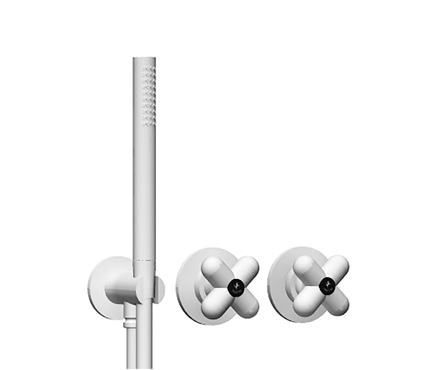 I BALOCCHI MISCELATORE VASCA/DOCCIA INCASSO NERO OPACO