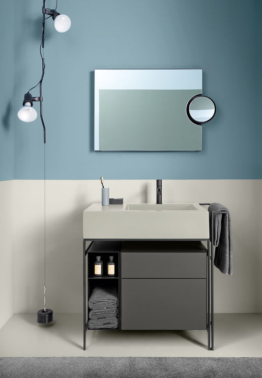 NARCISO STRUTTURA MINI PER LAVABO NERO MATT
