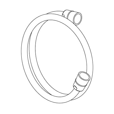 FLESSIBILE PER DOCCIA SPAZZOLATO - TRE STRATI, RINFORZO TESSILE E SOTTOSTRATO METALLIZZATO - L=800MM