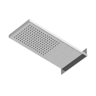 CLOCK WORK SOFFIONE PER DOCCIA IN ACCIAIO INOX - 537X165MM - ANTICALCARE - GETTO FISSO