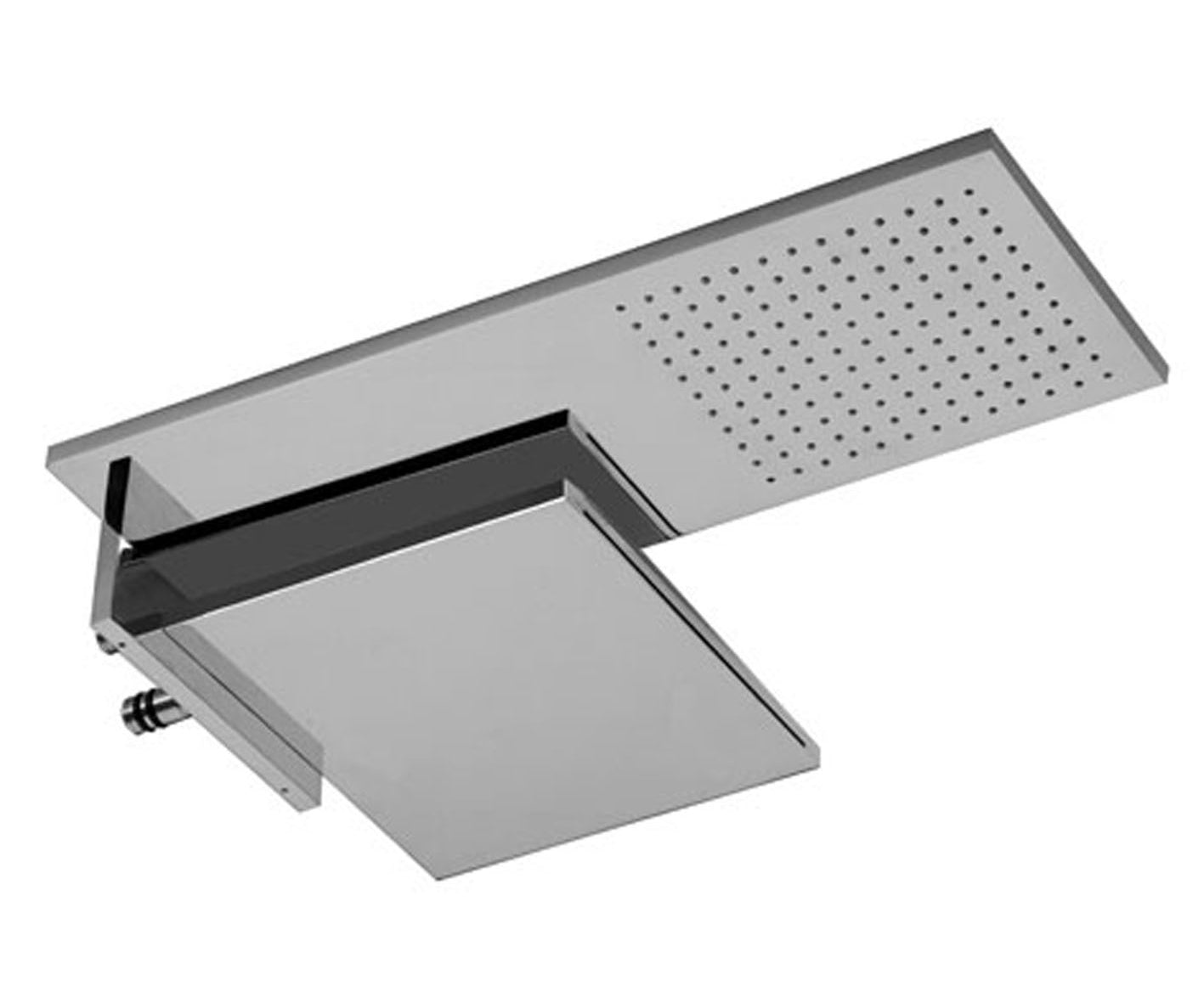 VENEZIA SOFFIONE DOPPIO MATT GUN METAL PVD