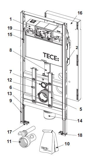 Tecericambi Box 13cm Guarniz X Gomito Scarico adatt