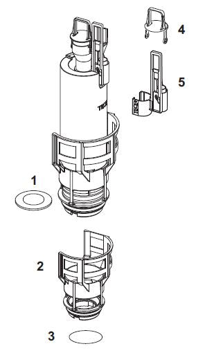 Tecericambi Box 13cm Guarniz piatta X Valv scarico A2