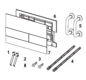 Tecericambi Placche Cover Square Metallo T Bianco