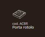 PORTA ROTOLO CROMO