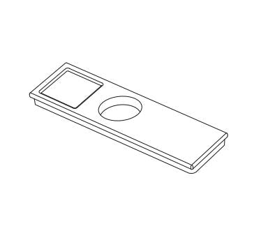 PORTA SAPONE CON FORO PER BICCHIERE O DISPENCER  IN LIVINGTEC BIANCO