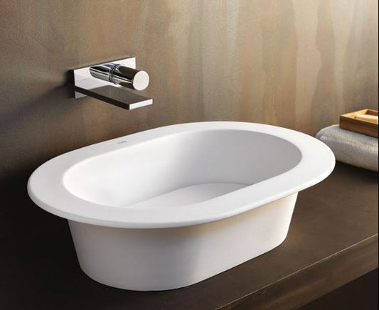 KARIM LAVABO AMEDEO OVALE DA APPOGGIO O INCASSO BRINA