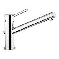 MISCELATORE LAVABO T/C PROLUNGATO BIRILLO CROMO