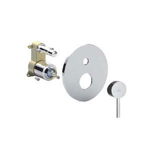 MISCELATORE INCASSO CON DEVIATORE PBOX 015 PIASTRA ABS BERRY CROMO