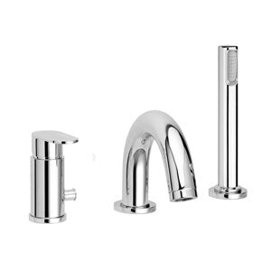 BATTERIA BORDO VASCA SENZA BOCCA EROGATORE CANDY CROMO