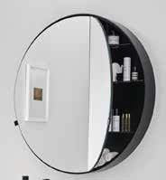 I CATINI SPECCHIO TONDO NERO MATT