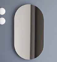 I CATINI SPECCHIO OVALE/CONTENITORE NERO MATT