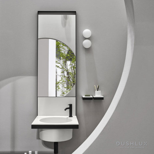 SPECCHIO RETTANGOLARE ELLE NERO MATT