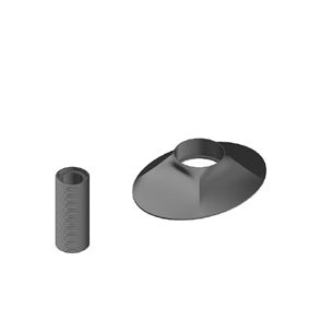 CANALI BASETTA CON RACCORDO PER PAVIMENTO E SOFFITTO CROMO