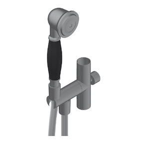 CANALI MODULO DEVIATORE CON SUPPORTO, FLESSIBILE DOPPIA AGGRAFFATURA IN OTTONE E DOCCETTA IN OTTONE NICKEL SPAZZOLATO