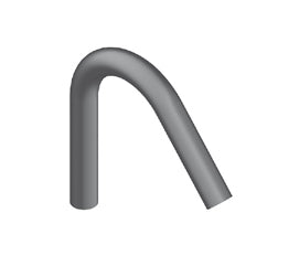 Canali Canna Da Appoggio 15 Cm Con Aeratore riduttore Di Portata Da 5 L min Acciaio Inox Spazzolato