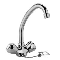 GRUPPO MONOFORO LAVELLO CON PESO-CATEN. DANUBIO CROMO