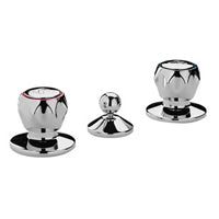 BATTERIA BIDET SCARICO AUTOMATICO 1'1/4 DANUBIO CROMO