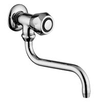 RUBINETTO SNODO 1/2' CON ROSONE DANUBIO CROMO