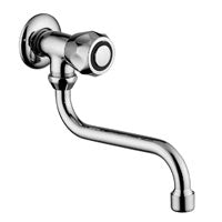 RUBINETTO SNODO 1/2' CON R CON ROSONE DANUBIO CROMO