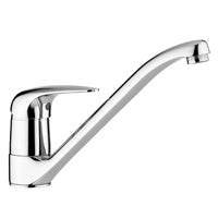 MISCELATORE LAVELLO MONOFORO CON FUSA DUEMILA CROMO