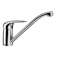 MISCELATORE LAVELLO MONOFORO CON TUBO DUEMILA CROMO