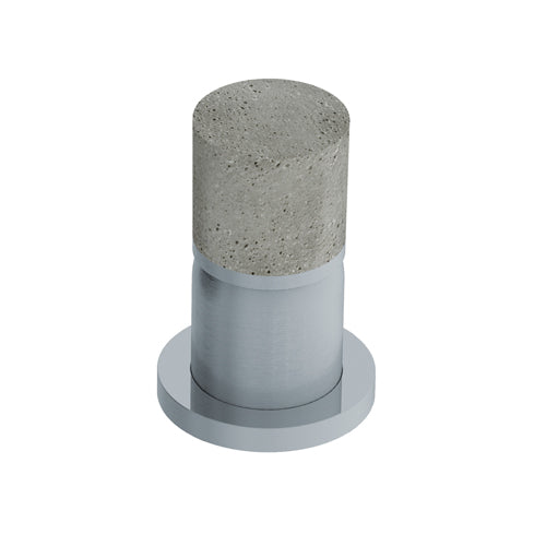 DIAMETRO35 INOX CONCRETE MISCELATORE MONOCOMANDO - COMANDO SENZA LEVA