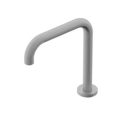 DIAMETRO35 INOX CANNA QUADRA GIREVOLE 360° DA PIANO PER LAVABO - H=220MM - SUPPORTO E KIT DI FISSAGGIO