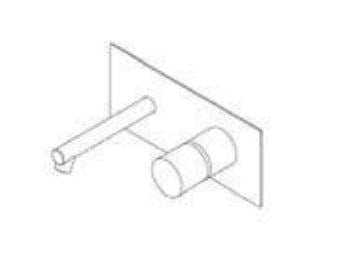 DIAMETRO35 INOX CONCRETE PARTI ESTERNE PER MISCELATORE MONOCOMANDO AD INCASSO - PER DIAMETRO35_INOX_CONCRETE- 0113D