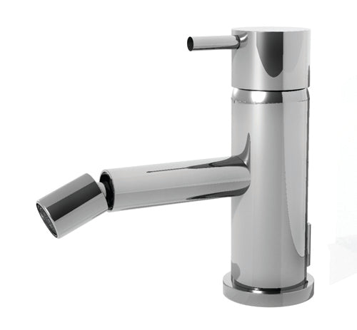 DIAMETRO35 MISCELATORE MONOCOMANDO PER BIDET BRUSHED BLACK CHROME - COMANDO CON LEVA