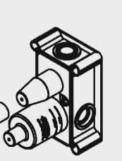 Feverplat Parti Interne Per Miscelatore Monocomando Ad Incasso Per Vasca doccia Per Diametro35 0150 diametro35 inox 0150 diametro35 inox concrete 0150 clockwork 4450 p f 6150 reverso 615