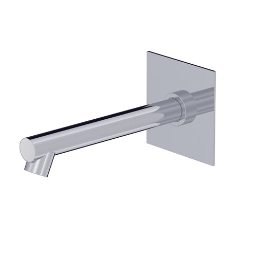 DIAMETRO35 BOCCA DI EROGAZIONE DA MURO PER VASCA BRUSHED BLACK CHROME - L=200MM