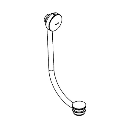 COMPLEMENTI BAGNO COLONNA DI SCARICO PER VASCA CROMO 