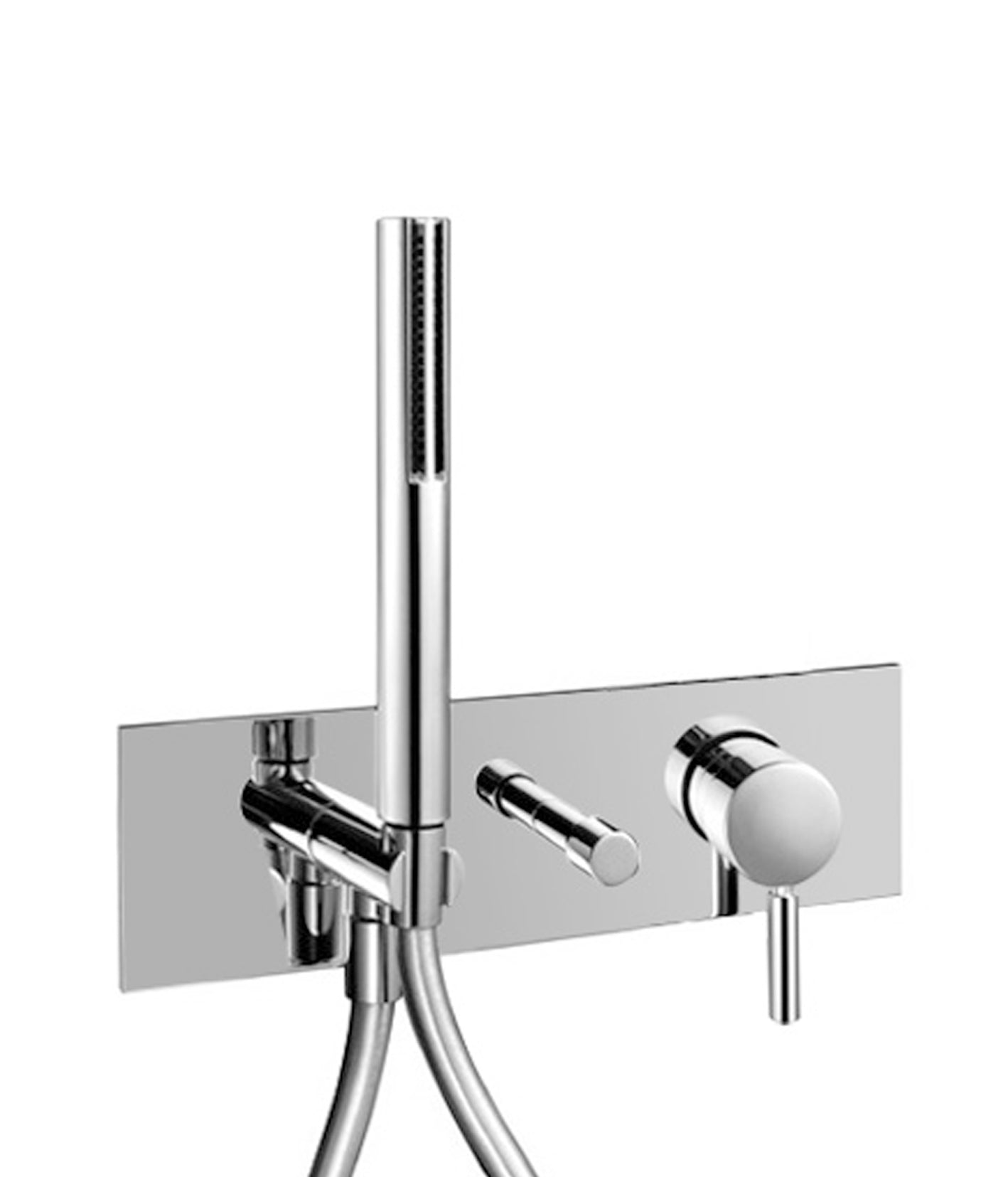 NOSTROMO MISCELATORE DOCCIA INCASSO BIANCO OPACO