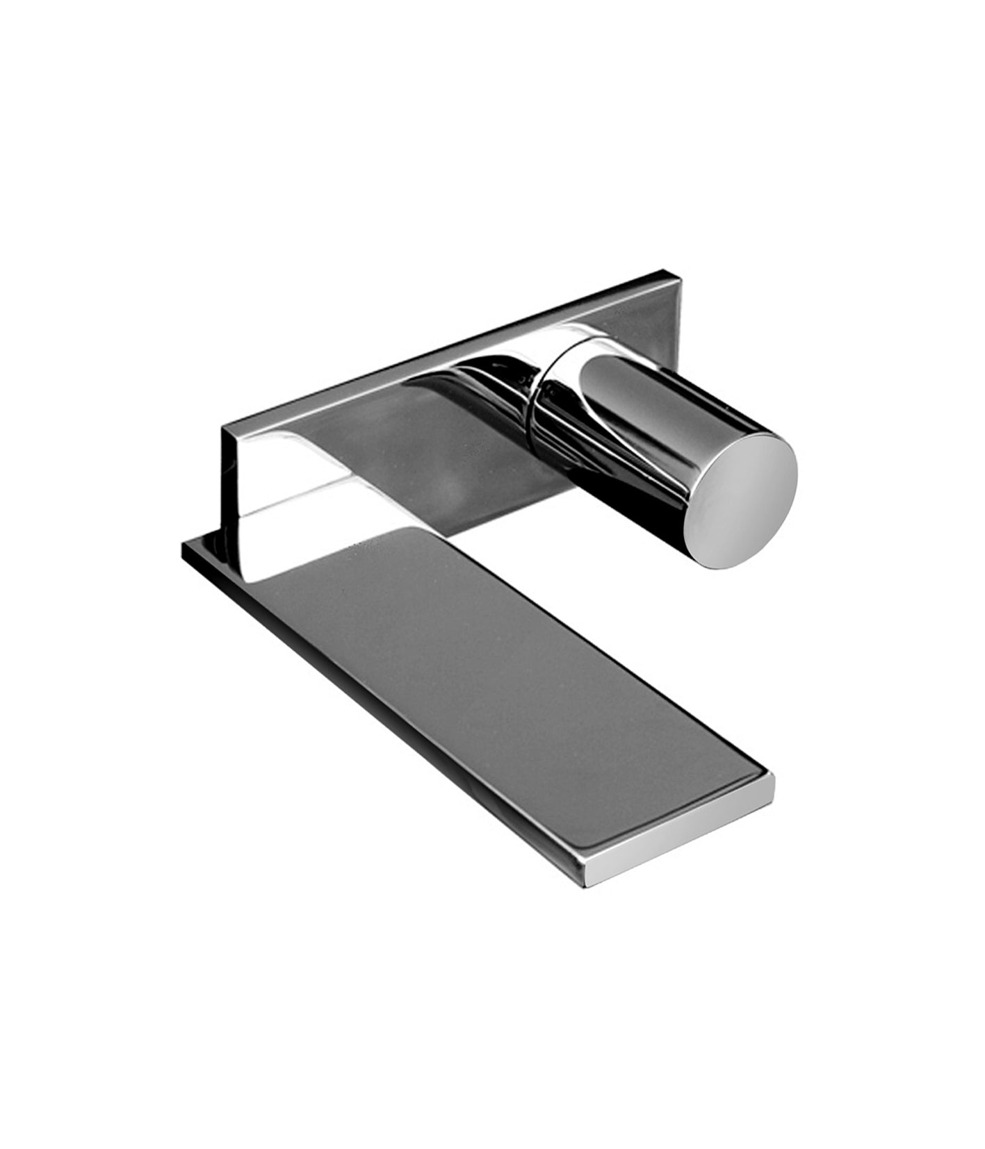 MILANO MISCELATORE LAVABO DA PARETE MATT GUN METAL PVD