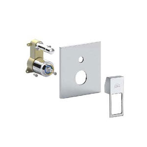 MISCELATORE INCASSO CON DEVIATORE PBOX 015 PIASTRA ABS EFFE CROMO