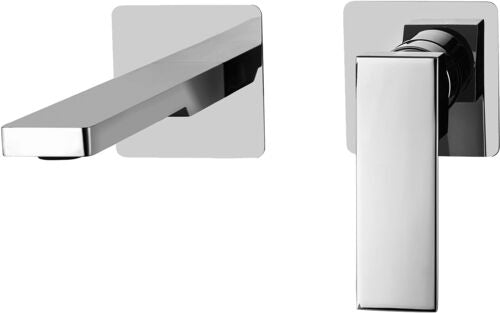 MISCELATORE INCASSO 2 FORI CON 2 PIASTRE 70X70 BOCCA MM.200 EFFE