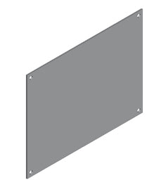 Piastra Copertura Incasso Elettronico In Acciaio Nickel Spazzolato