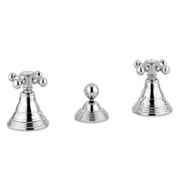 BATTERIA BIDET SCARICO AUTOMATICO 1'1/4 BELINDA CROMO + GOLD FINISH