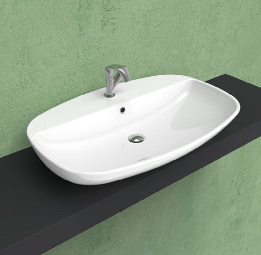 Lavabo 85 Nuda 2 Per Rubin Latte