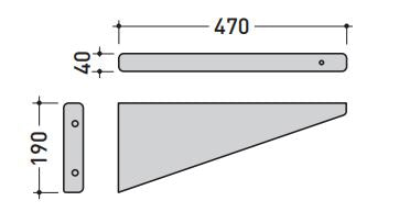 Coppia Staffe Per Acquagrande Sospeso