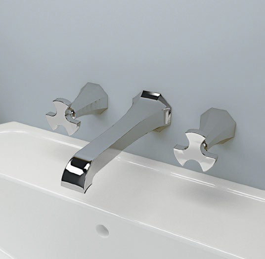 Evergreen 3 Fori Lavabo Parete Oro