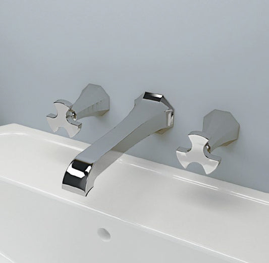 Evergreen 3 Fori Lavabo Parete Oro