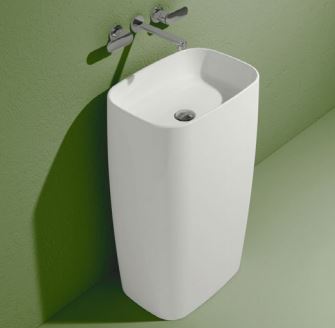 Flag Lavabo 52 Freestanding Parete Argilla