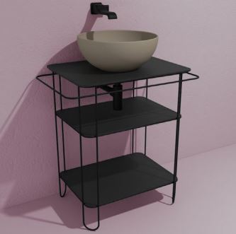 Filo 60 Struttura Acciaio Inox Nero Mat