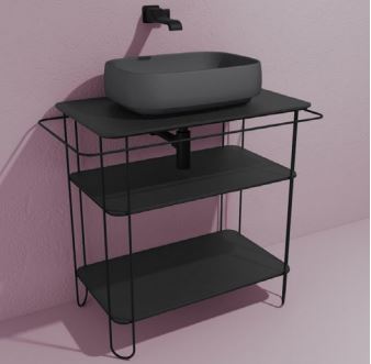 Filo 75 Struttura Acciaio Inox Nero Mat