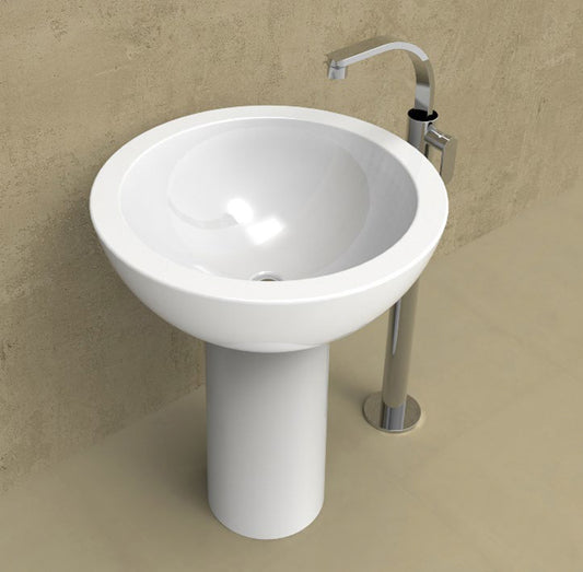 Lavabo Fonte Cm 70 Bianco